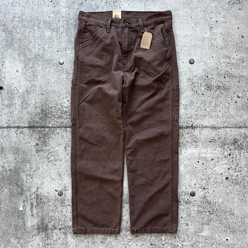 Levis Pants Mens 32x30 Brown 568 Workwear Carpenter Loose Utility Canvas